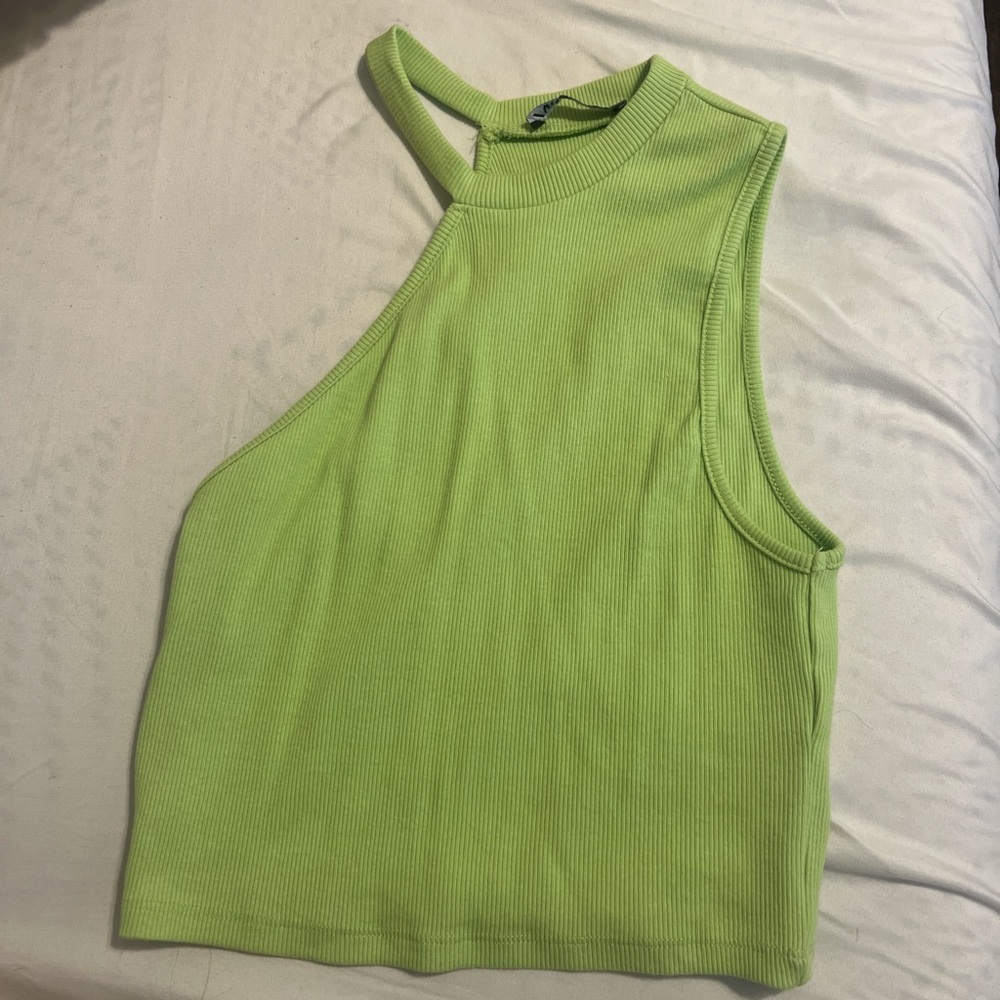 Lime Green Sleeveless Women's Top